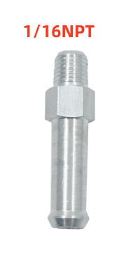 Universal Aluminum NPT 1/16 Overflow Nipple Fitting Barb Plug Radiator Under Cap