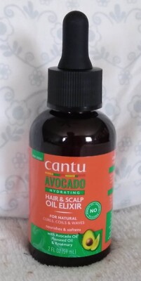 Cantu Avocado Hydrating Hair & Scalp Oil Elixir 2 OZ Bottle
