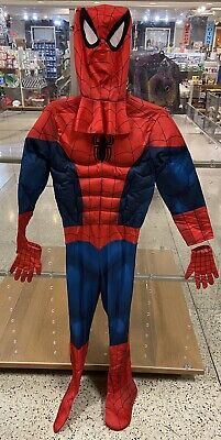 Marvel Ultimate Spiderman Deluxe Child Muscle Costume Size Large