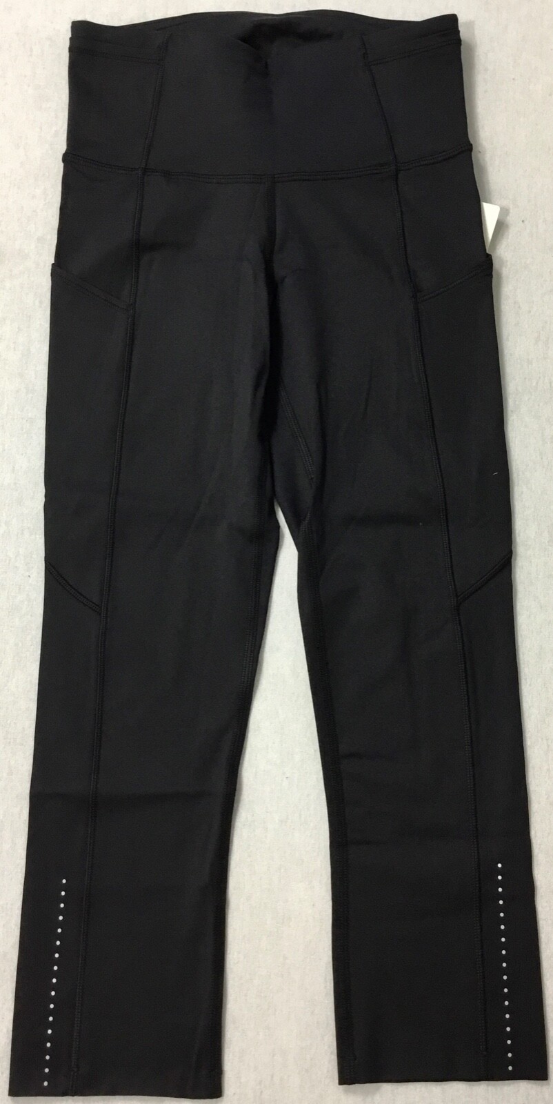 Lululemon Women Fast Free Crop HR 19” LW6AS5S Black Size 4
