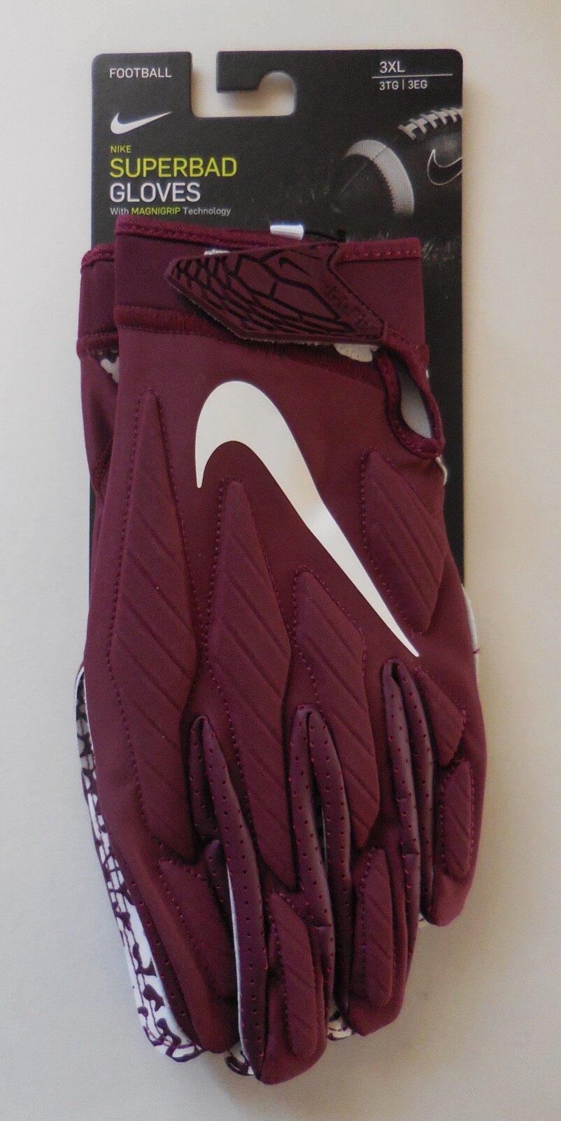 送料無料 新品 NIKE アメフト SUPERBAD GLOVES XXL Nike Superbad 6.0 Football Gloves Green White Men's Size 2XL