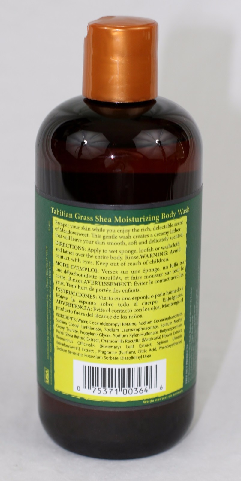 6x Tree Hut - Tahitian Grass - Shea Moisturizing Body Wash - 17.5 fl oz / 517 mL