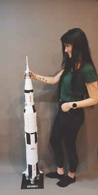 SATURN 5- SATURN V- APOLLO 11 ROCKET MODEL -Scale 1/144 or 1/76 FULLY ASSEMBLED