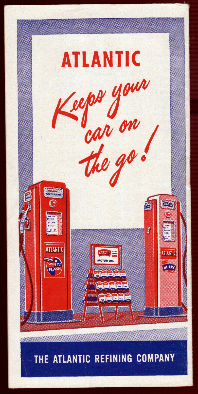 1950 Atlantic Football Radio & Televsion Schedule very nice