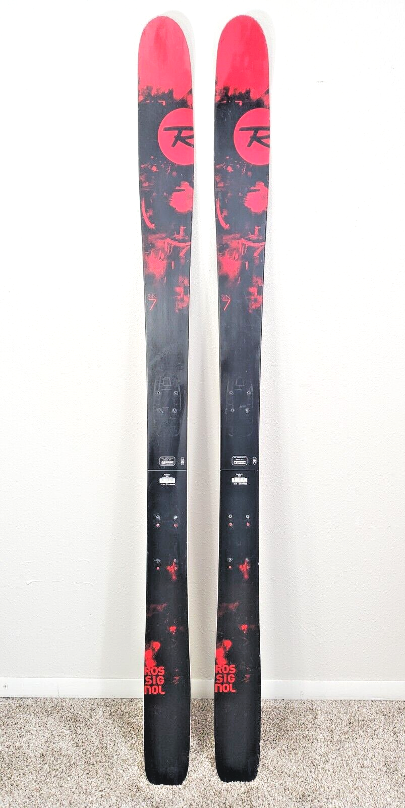 180 cm ROSSIGNOL SIN 7 Powder Turn Rocker All Mountain Skis 180 cm ROSSIGNOL SIN 7 Powder Turn Rocker All Mountain Skis