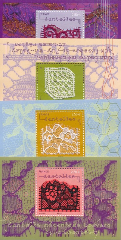 Timbre France F4600/F4603** Blocs Dentelles Neuf Sans CharniÃ¨Re