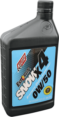 KLOTZ OIL X4 Snow Oil 0W-50, 1 Quart - KE850 for 4-Stroke Snowmobiles