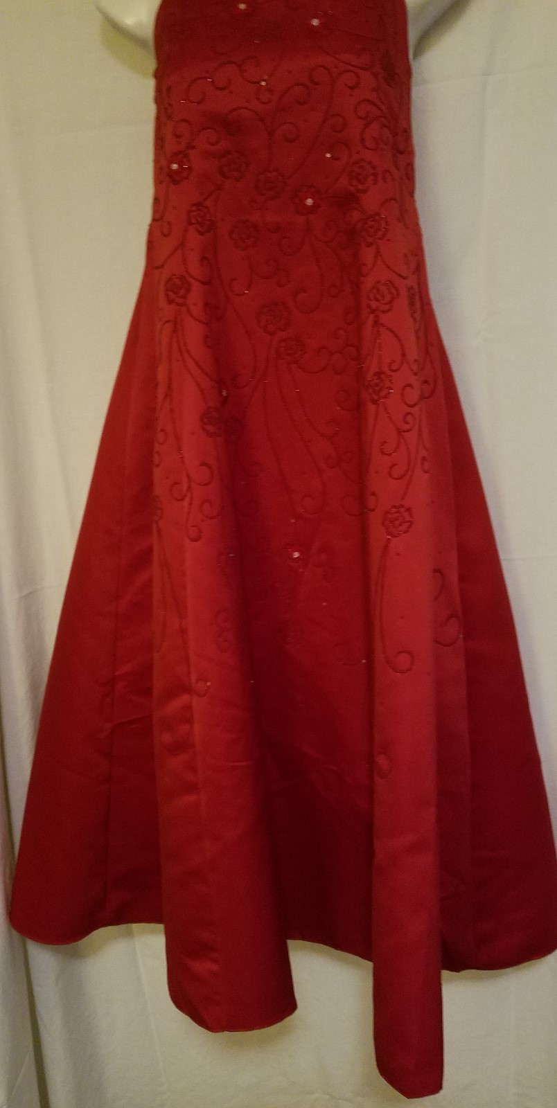 Cozy Kids - Pink Princess Size 14 Red Gown - Great For Any Formal Occassion