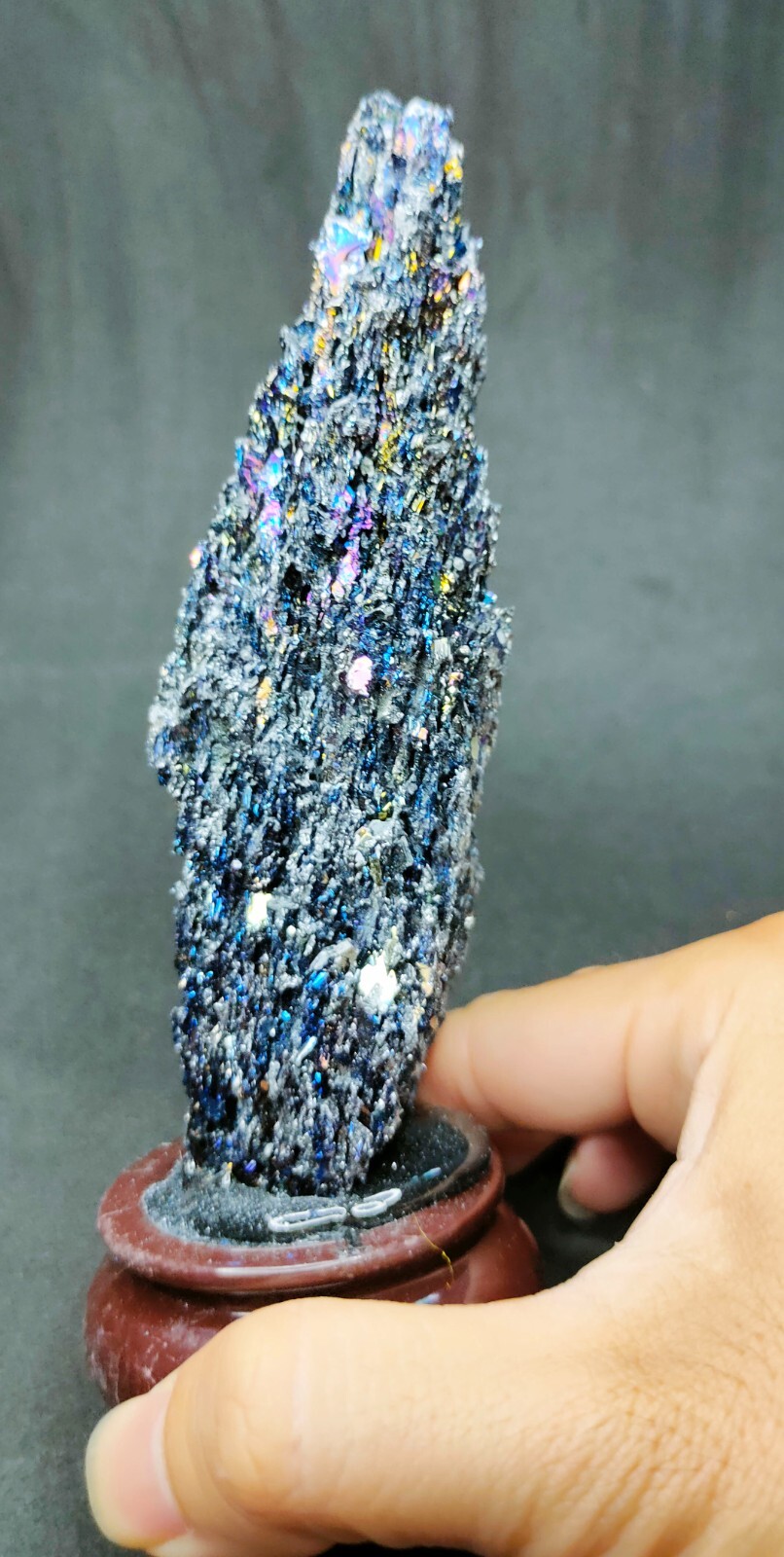 Crystal Natural Stone Mineral Leklai Rainbow 7 Color Thai