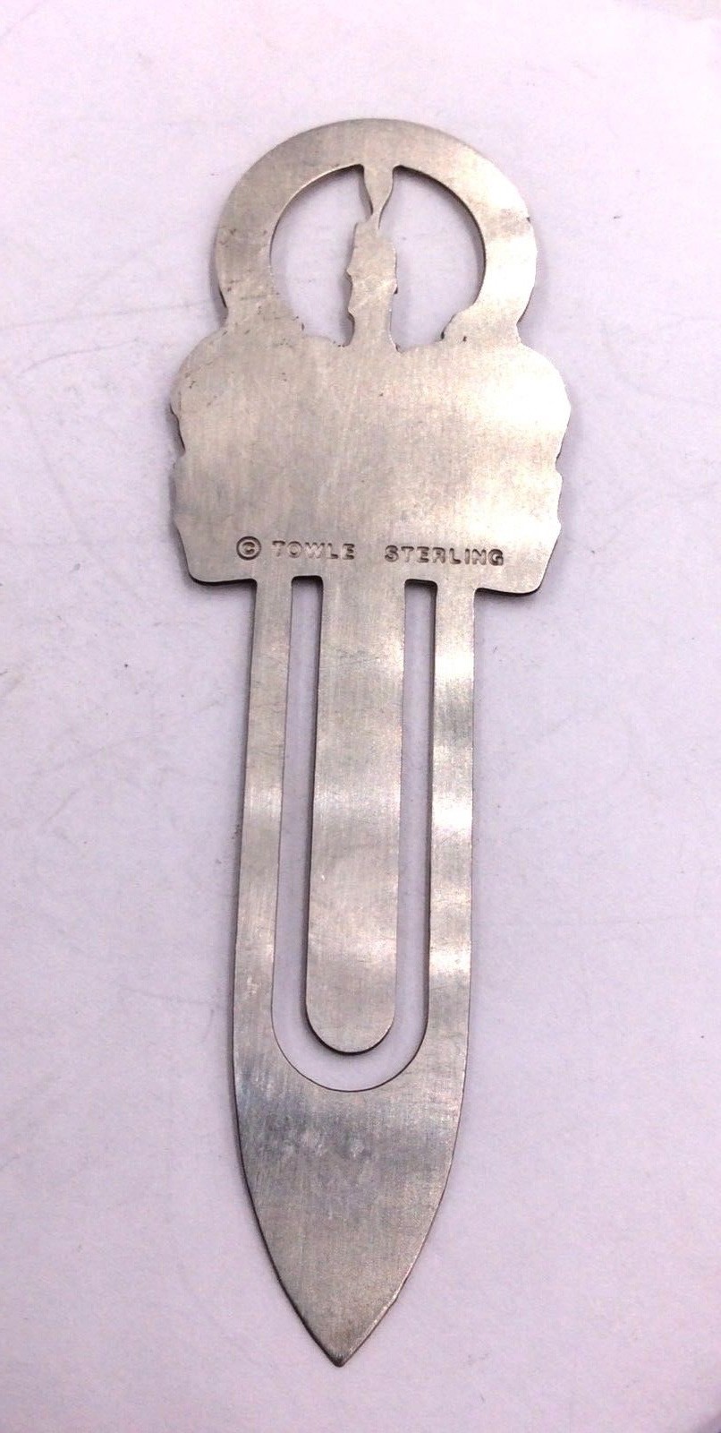 Towle Sterling Silver Candle Poinsettia Holiday Bookmark 3.4grams