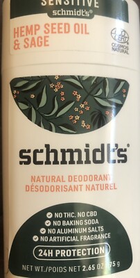 Schmidt s Deodorant.  Natural Heep Seed Oil & Sage NO THC