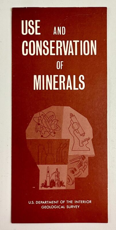 1969 Mineral Use & Conservation US Interior Dept Geological Survey VTG Brochure