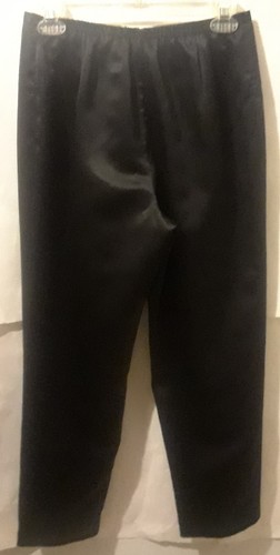 Jessica Howard Petite Womens 2pc Pants Suit 10P Real Feathers Black Waist 27