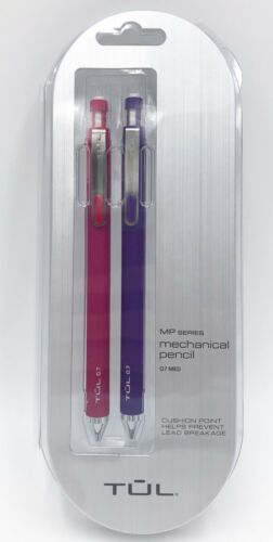 TUL Mechanical Pencils, 0.7 mm, Pink & Purple Barrels, Pack Of 2
