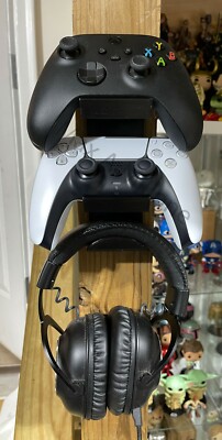  XBOX Series PlayStation PS5 2 Controllers and Headset Wall Mount Holder Stand