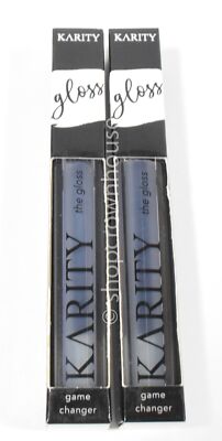 2 Karity High Shine Lip Gloss Vegan GAME CHANGER - clear