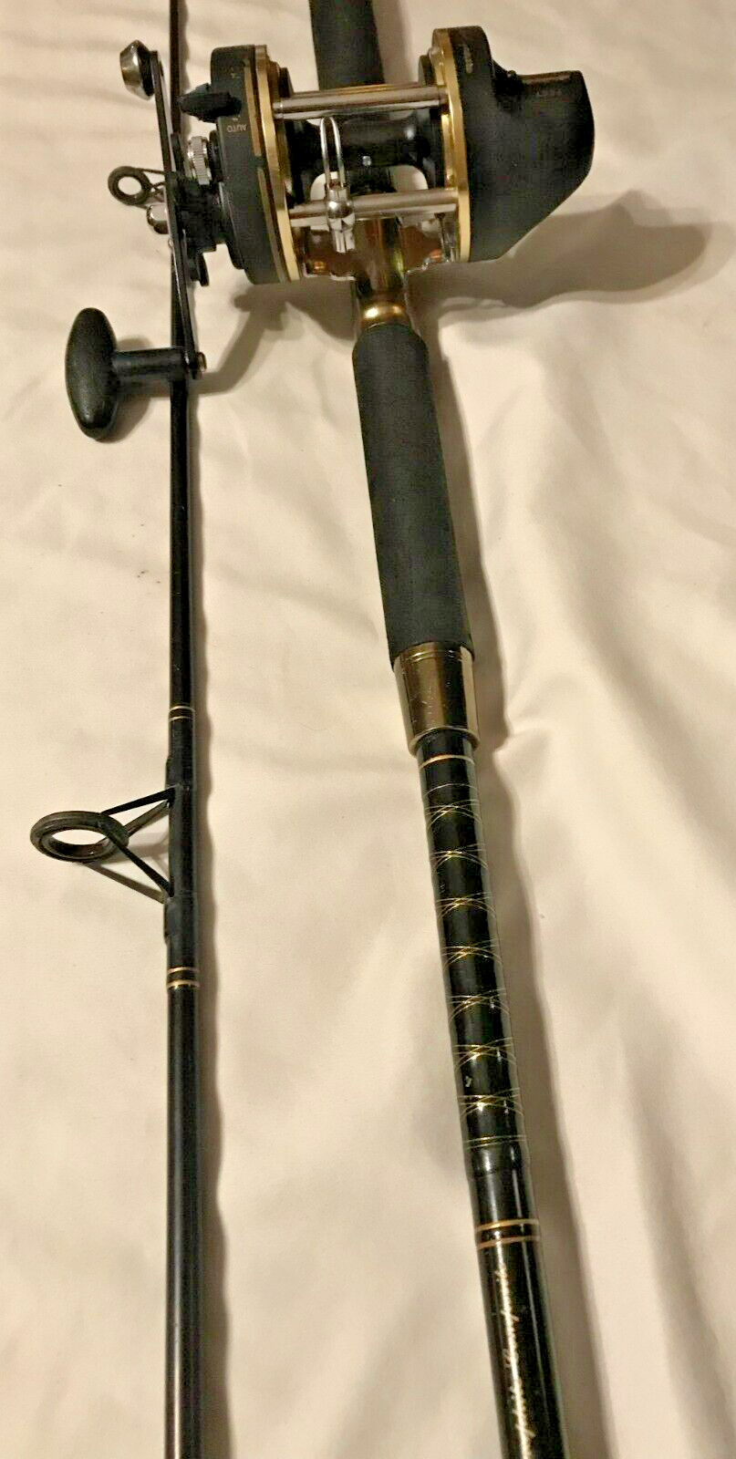 Shakespeare Tidewater 30LCL with Line Counter Fishing Reel w/Master Spectra pole