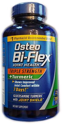 Osteo Bi-Flex, Triple Strength + Turmeric, 200 Tablets, with Glucosamine HCI and