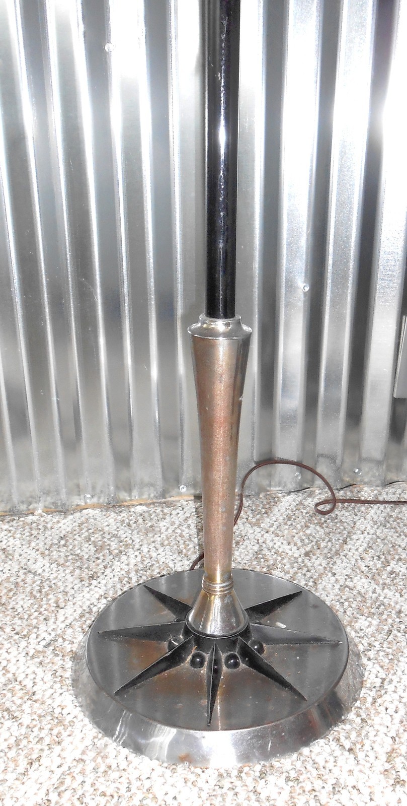 Multiple Sclerosis Inspired  Skyscraper Shade Mid Century Modern Floor Lamp