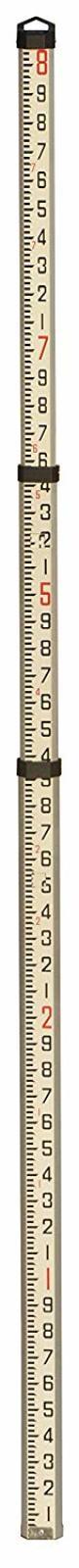 Level & Tool 8-Foot Grade Rod Heavy-Duty Aluminum Collapsible Measures in Feet