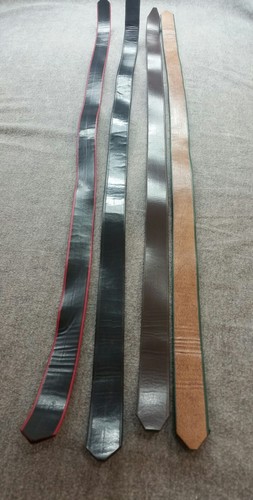 Vintage Leather BeltsLot NO BUCKLES green brown black and red