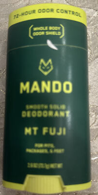Mando Whole Body Deodorant for Men Mt Fuji Smooth Solid Stick 2.6 Oz