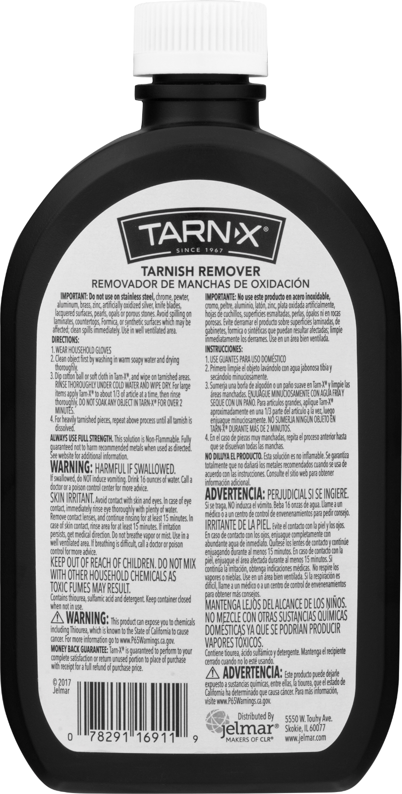 Tarn-X TARNISH REMOVER for SILVER STERLING SILVER PLATINUM COPPER GOLD DIAMONDS