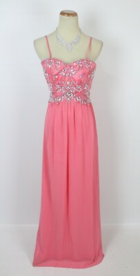 NEW Windsor $120 Beaded Juniors Pageant Long Dress Size 3 Formal Prom Sleeveless