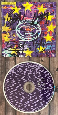 U2 Zooropa CD Signed Bono Numb The Edge Autographed