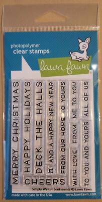 Lawn Fawn Stamps - Simply Winter Sentiments