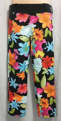Colourful Floral Summer Capris Pants Size 6