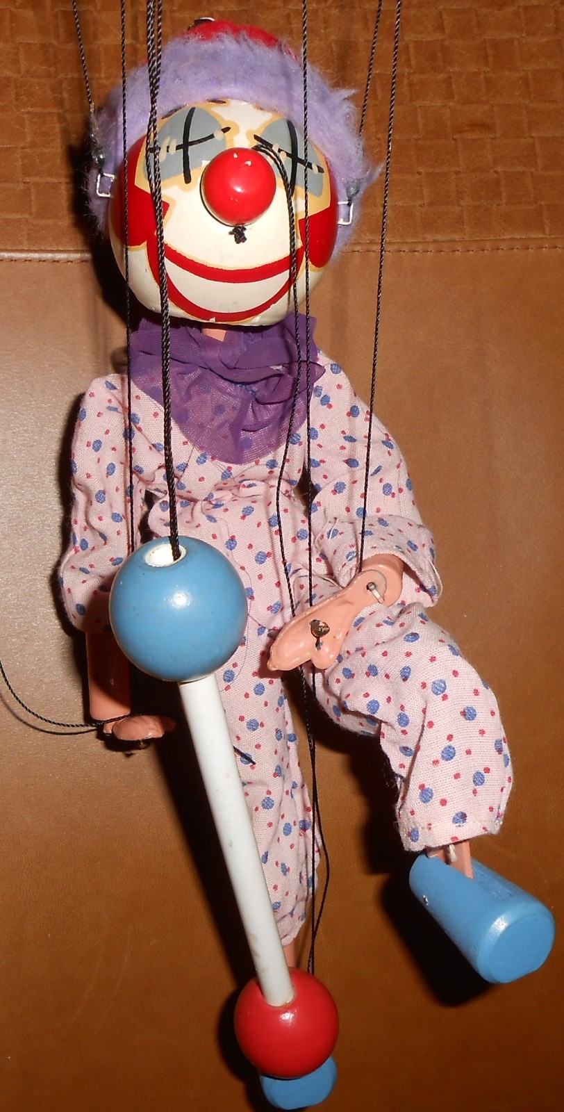 Effanbee Talentoon Talentoy Marionette  Puppet, Pie-Bo the Clown w/ Original Box