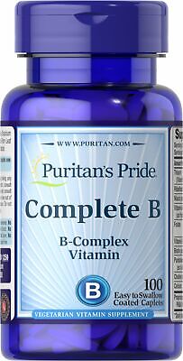 Puritan's Pride Complete B (Vitamin B Complex) - 100 Caplets