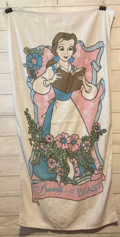 Walt Disney Vintage Beauty & the Beast Belle Franco Beach Towel