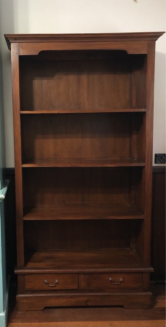 WOODEN BOOKCASE WITH 2 DRAWERS Bookcases Shelves Gumtree 