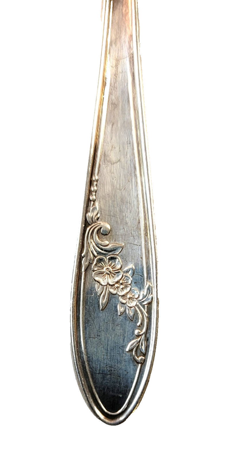 Oneida Community QUEEN BESS II Round SOUP SPOON Tudor Silver Plate 1946 Flatware - Picture 6 of 12