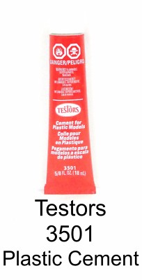Testors 3501 Cement for Plastic Models 5/8 fl. oz. Tube 
