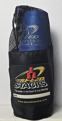Speed Stacks 12 Blue Cups Competition Stackers w/ Black Mesh Storage Bag