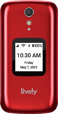 Lively™ – Lively Flip Cell Phone for Seniors – From the makers of Jitterbug – Red