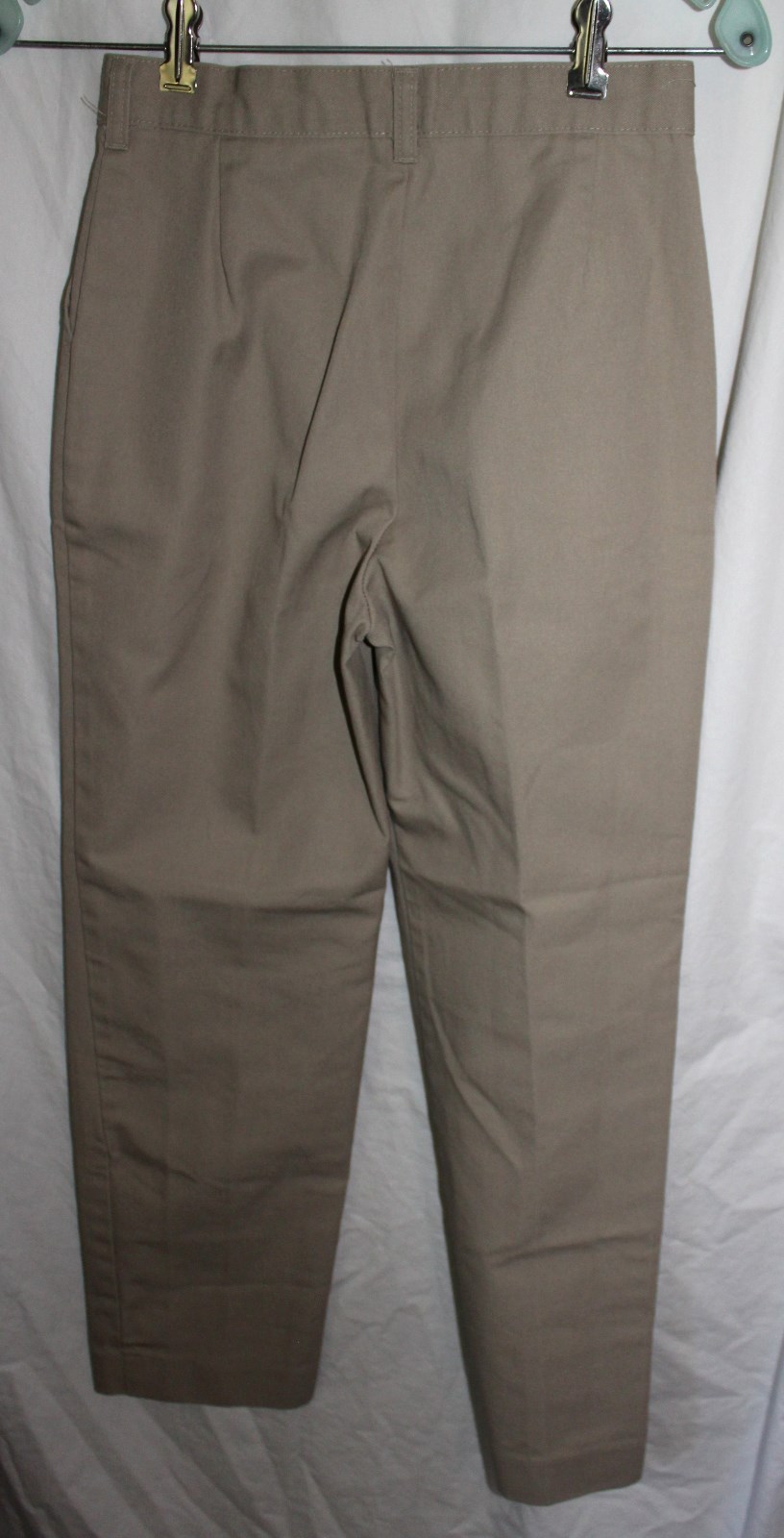 SCHOOL APPAREL INC. UNIFORMS BOY'S KHAKI PLEATED PANTS SZ 16 SLIM