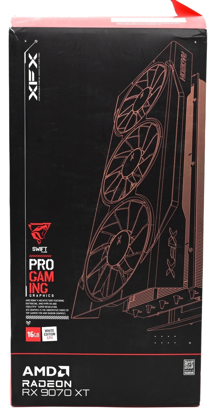 グラフィックボード・グラボ・ビデオカード XFX Swift AMD Radeon RX 9070 XT White XFX Swift AMD Radeon RX 9070XT White Triple Fan Gaming Edition