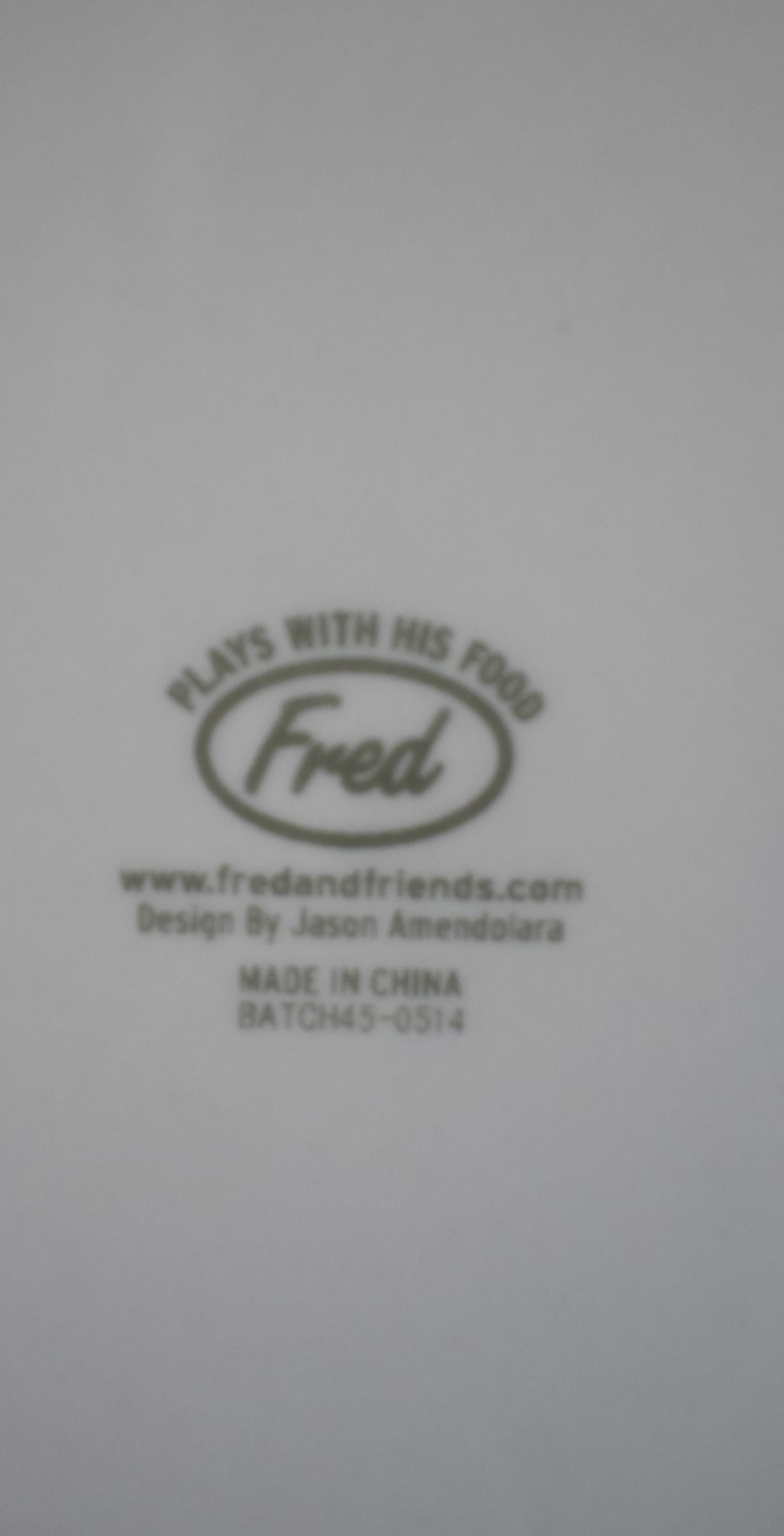 Fred Plays with His Food Child's Plate by Jason Amendolera Fred and Friends