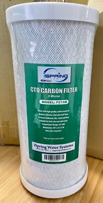 x1 iSpring FC15B CTO Carbon Filter Whole House Water Filter Replacement 10''x4.5''