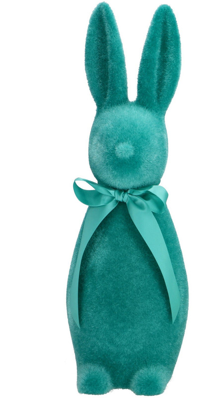 Xl Hase Stuppsi  TÃ¼Rkis/Eukalyptus Samtoptik Ostern Osterdeko 41 Cm Vosteen