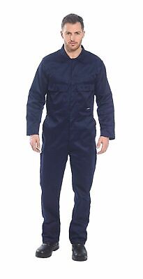 Portwest S999 Euro Work Polycotton Coverall Mechanic Jumpsuit Safety Overalls