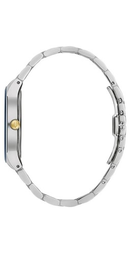 Pre-owned Bulova Men's Quartz Day Date Diamond Accent Silver Gold Watch 40mm 98d180