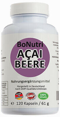 Hochdosiert 25:1 120 Kapseln Acai Beere 30000 mg Tagesdosis Deutsche Qualität