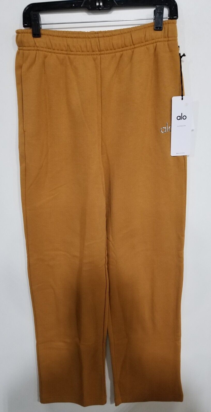 Alo Yoga ACCOLADE STRAIGHT LEG SWEATPANT Sz Sm - Toffee