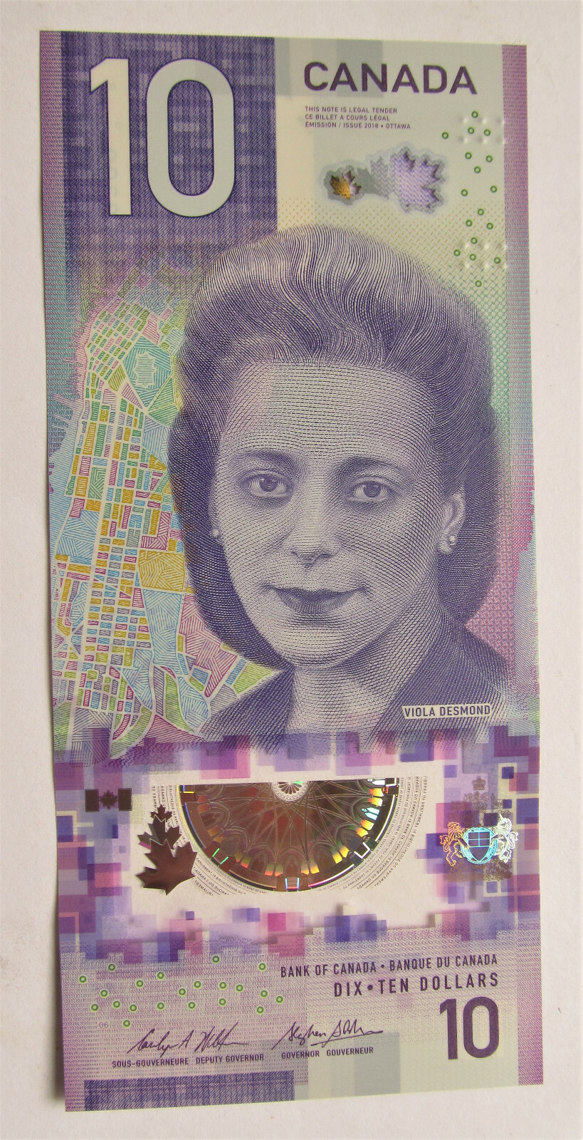 $ 26.00 for 2 SECQUENCE UNC MINT 2018 CANADA VOILA DESMOND 10 DOLLAR BANKNOTES