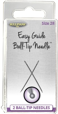 Sullivans Easy Guide Ball-Tip Needles 2/Pkg-Size 28 (34mm) 39871